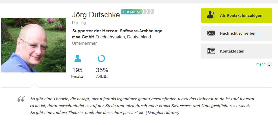 Jörg Dutschke hat einen neuen Job!